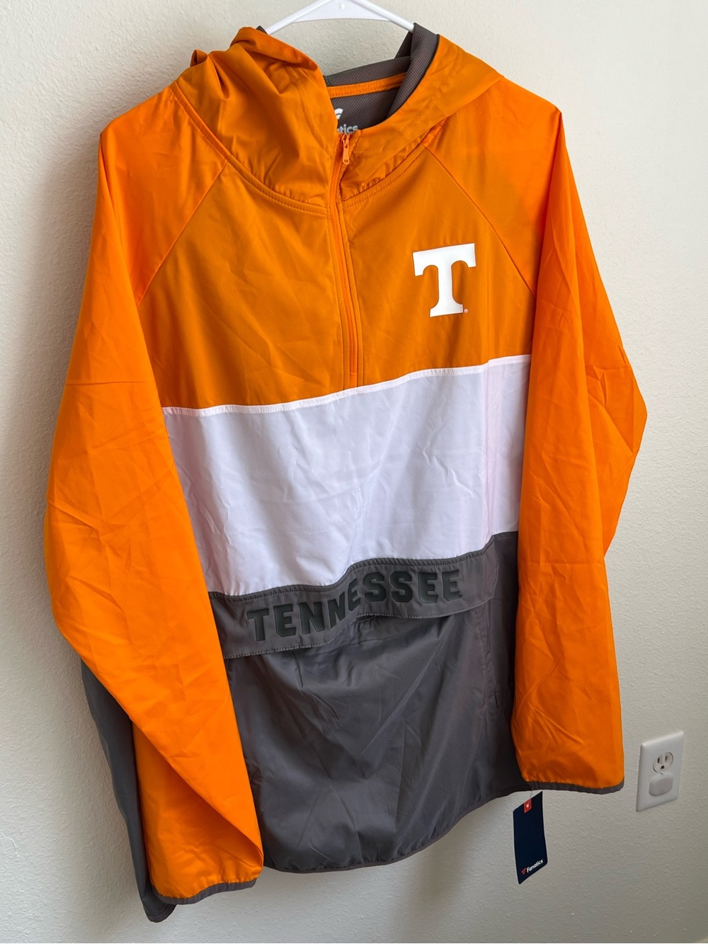 Fanatics Orange/White/Gray Tennessee Pullover Jacket
